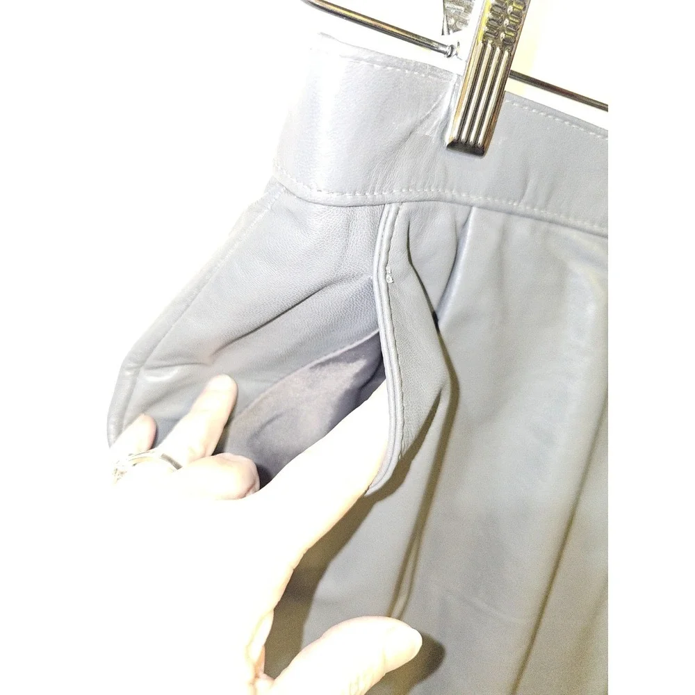 Women's Vintage‎ Leather Loft  Leather Midi Skirt 22.5 Inches Long Sz 7/8